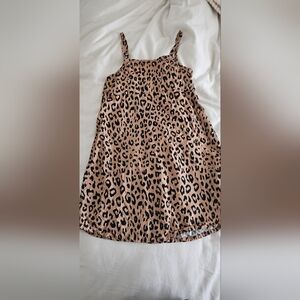 GAP Kids Leopard Print Dress - Black and Tan
